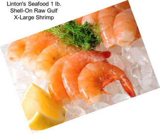 Linton\'s Seafood 1 lb. Shell-On Raw Gulf X-Large Shrimp