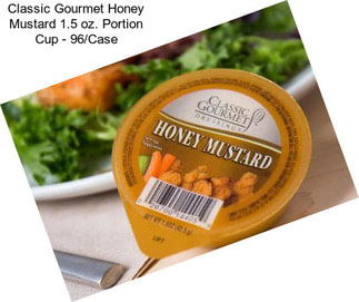 Classic Gourmet Honey Mustard 1.5 oz. Portion Cup - 96/Case