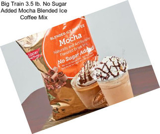 Big Train 3.5 lb. No Sugar Added Mocha Blended Ice Coffee Mix