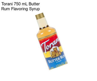 Torani 750 mL Butter Rum Flavoring Syrup