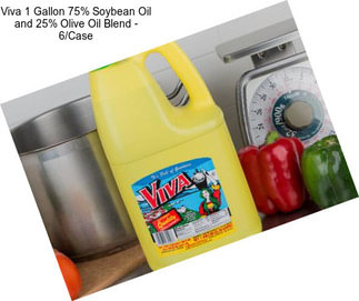 Viva 1 Gallon 75% Soybean Oil and 25% Olive Oil Blend - 6/Case