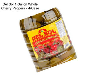 Del Sol 1 Gallon Whole Cherry Peppers - 4/Case