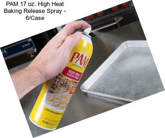 PAM 17 oz. High Heat Baking Release Spray - 6/Case