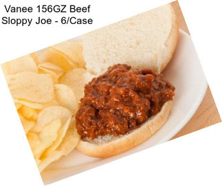 Vanee 156GZ Beef Sloppy Joe - 6/Case