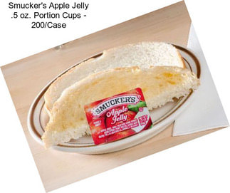 Smucker\'s Apple Jelly .5 oz. Portion Cups - 200/Case