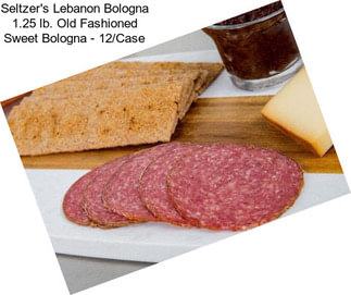 Seltzer\'s Lebanon Bologna 1.25 lb. Old Fashioned Sweet Bologna - 12/Case