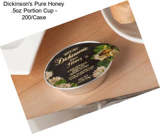 Dickinson\'s Pure Honey .5oz Portion Cup - 200/Case