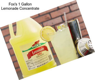 Fox\'s 1 Gallon Lemonade Concentrate