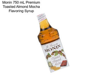 Monin 750 mL Premium Toasted Almond Mocha Flavoring Syrup