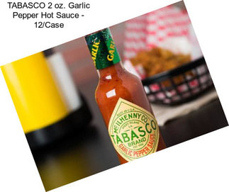 TABASCO 2 oz. Garlic Pepper Hot Sauce - 12/Case