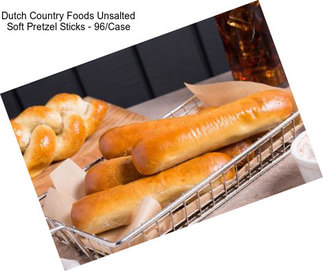 Dutch Country Foods Unsalted Soft Pretzel Sticks - 96/Case