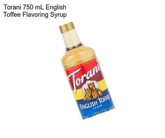 Torani 750 mL English Toffee Flavoring Syrup