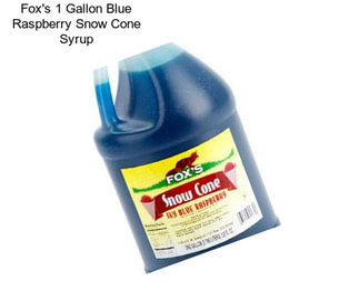 Fox\'s 1 Gallon Blue Raspberry Snow Cone Syrup