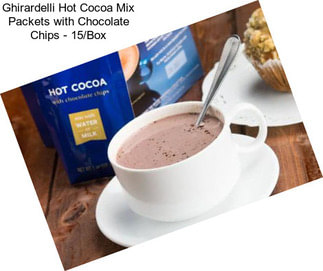 Ghirardelli Hot Cocoa Mix Packets with Chocolate Chips - 15/Box