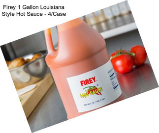 Firey 1 Gallon Louisiana Style Hot Sauce - 4/Case