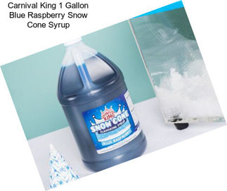 Carnival King 1 Gallon Blue Raspberry Snow Cone Syrup