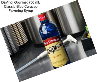 DaVinci Gourmet 750 mL Classic Blue Curacao Flavoring Syrup