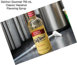 DaVinci Gourmet 750 mL Classic Hazelnut Flavoring Syrup