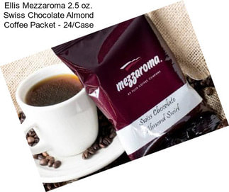 Ellis Mezzaroma 2.5 oz. Swiss Chocolate Almond Coffee Packet - 24/Case