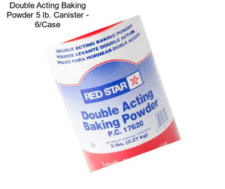 Double Acting Baking Powder 5 lb. Canister - 6/Case