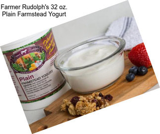 Farmer Rudolph\'s 32 oz. Plain Farmstead Yogurt