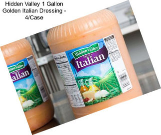 Hidden Valley 1 Gallon Golden Italian Dressing - 4/Case