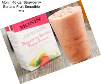 Monin 46 oz. Strawberry Banana Fruit Smoothie Mix