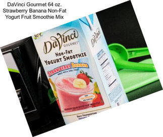 DaVinci Gourmet 64 oz. Strawberry Banana Non-Fat Yogurt Fruit Smoothie Mix