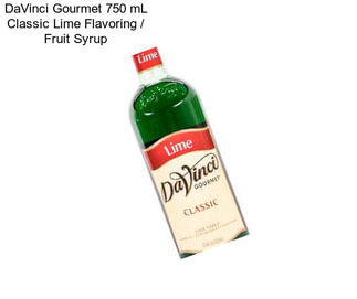 DaVinci Gourmet 750 mL Classic Lime Flavoring / Fruit Syrup