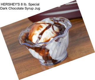 HERSHEY\'S 8 lb. Special Dark Chocolate Syrup Jug