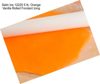Satin Ice 12220 5 lb. Orange Vanilla Rolled Fondant Icing