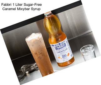 Fabbri 1 Liter Sugar-Free Caramel Mixybar Syrup