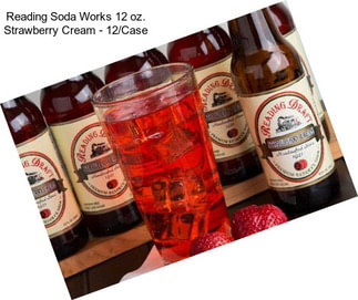 Reading Soda Works 12 oz. Strawberry Cream - 12/Case