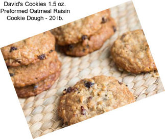 David\'s Cookies 1.5 oz. Preformed Oatmeal Raisin Cookie Dough - 20 lb.