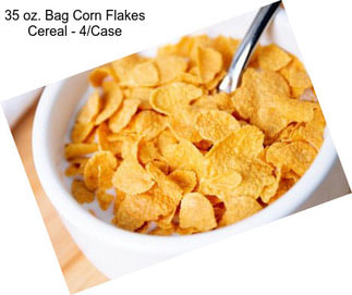 35 oz. Bag Corn Flakes Cereal - 4/Case