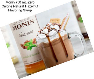 Monin 750 mL Zero Calorie Natural Hazelnut Flavoring Syrup