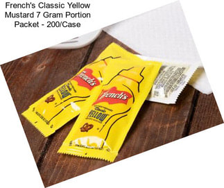 French\'s Classic Yellow Mustard 7 Gram Portion Packet - 200/Case