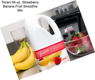 Torani 64 oz. Strawberry Banana Fruit Smoothie Mix