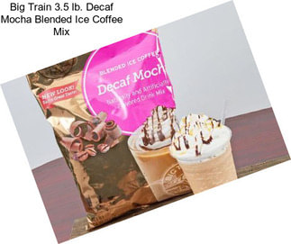 Big Train 3.5 lb. Decaf Mocha Blended Ice Coffee Mix