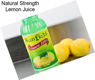 Natural Strength Lemon Juice