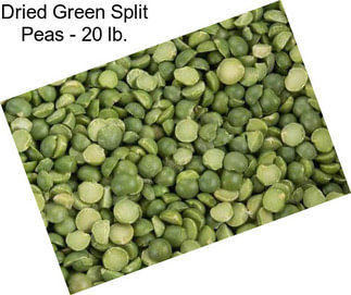 Dried Green Split Peas - 20 lb.