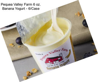 Pequea Valley Farm 6 oz. Banana Yogurt - 6/Case