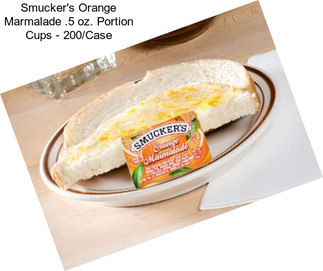 Smucker\'s Orange Marmalade .5 oz. Portion Cups - 200/Case