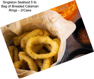 Singleton Seafood 5 lb. Bag of Breaded Calamari Rings - 2/Case