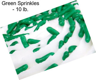 Green Sprinkles - 10 lb.