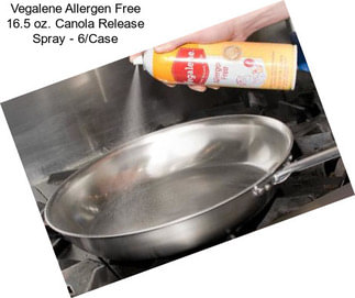 Vegalene Allergen Free 16.5 oz. Canola Release Spray - 6/Case