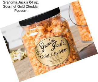 Grandma Jack\'s 64 oz. Gourmet Gold Cheddar Popcorn