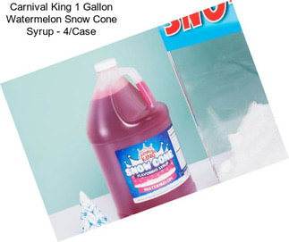 Carnival King 1 Gallon Watermelon Snow Cone Syrup - 4/Case