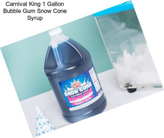 Carnival King 1 Gallon Bubble Gum Snow Cone Syrup