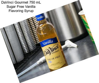 DaVinci Gourmet 750 mL Sugar Free Vanilla Flavoring Syrup